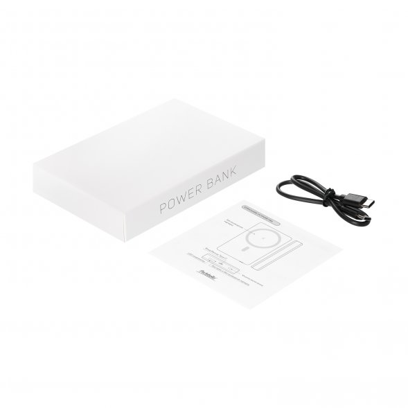 Внешний аккумулятор Atlantis PD Plus 10000mAh с функцией беспроводной зарядки 15W, черный 