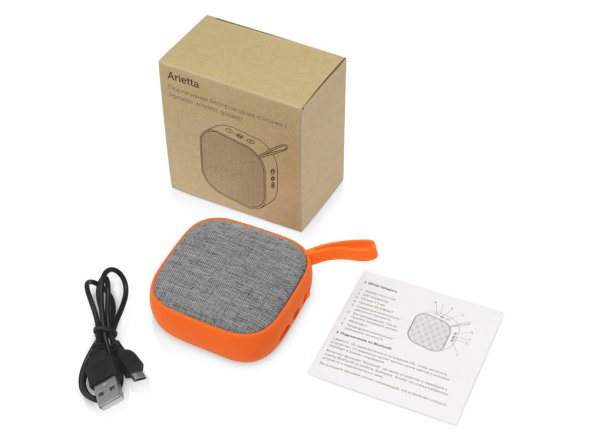 Портативная колонка Arietta, оранжевый 