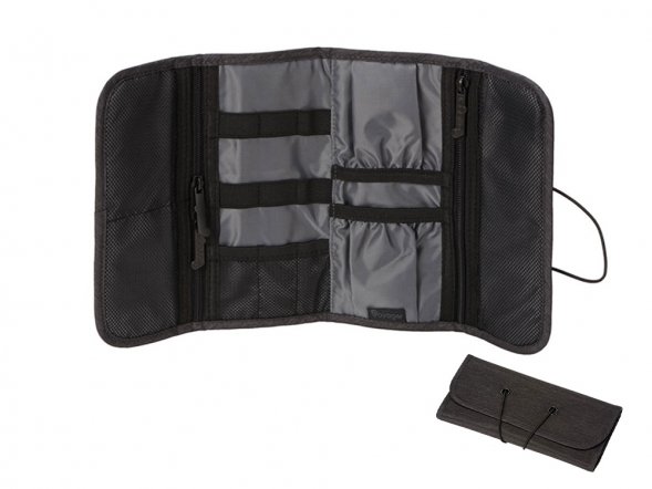 Органайзер District для электроники на резинке, темно-серый 