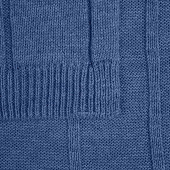 Плед Bambolay, синий (черника) 