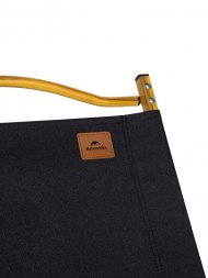 Стул MW02 складной, черный, светлое дерево