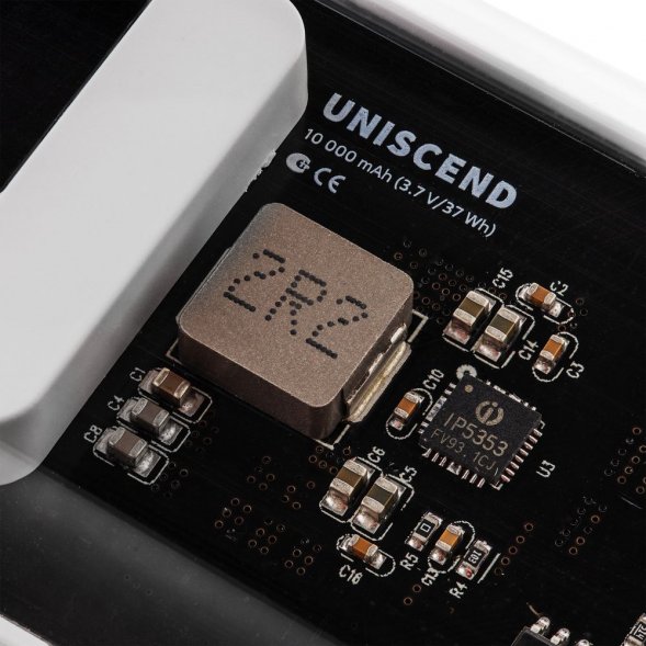 Аккумулятор c быстрой зарядкой Trellis Geek 10000 мАч, белый 