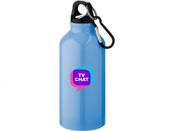 Бутылка Oregon с карабином 400мл, светло-синий (P) 