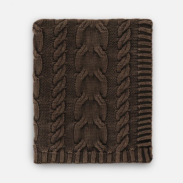 Плед Hygge, коричневый 