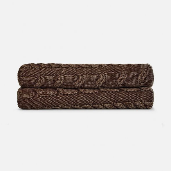 Плед Hygge, коричневый 