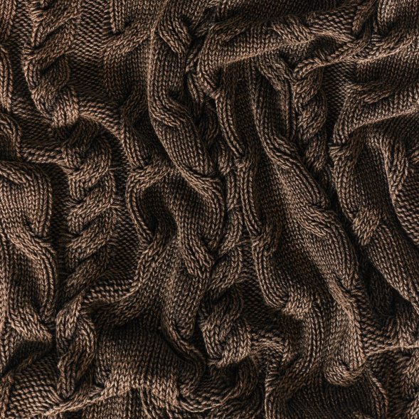 Плед Hygge, коричневый 