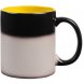 Кружка-хамелеон On Display, матовая, черная с желтым 