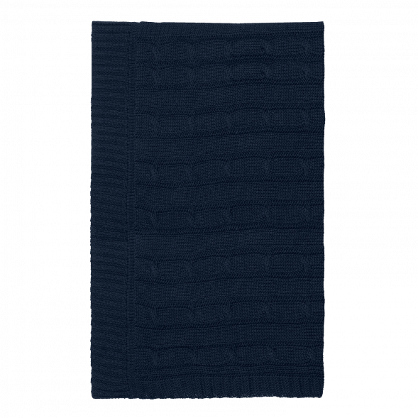 Плед Fado вязаный, синий (без подарочной коробки) 