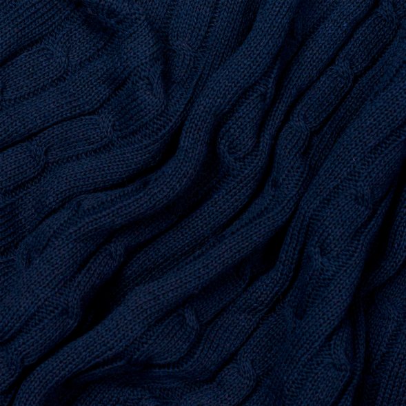 Плед Fado вязаный, синий (без подарочной коробки) 