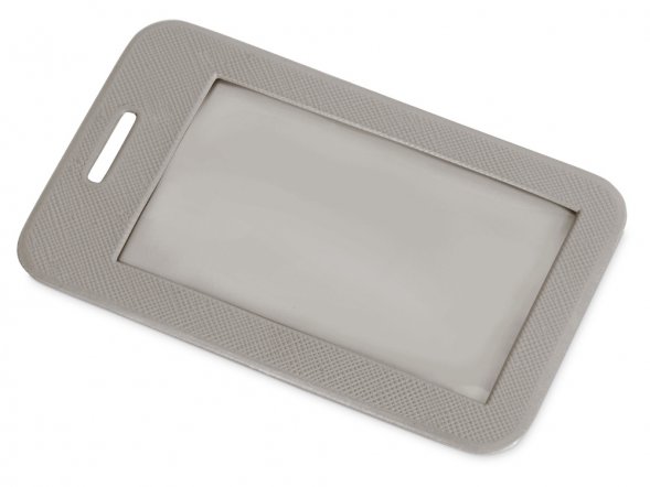 Чехол для пропуска Weekend из ПВХ, серый 