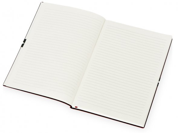 Блокнот Horizon с горизонтальной резинкой, гибкая обложка, 80 листов, красный 