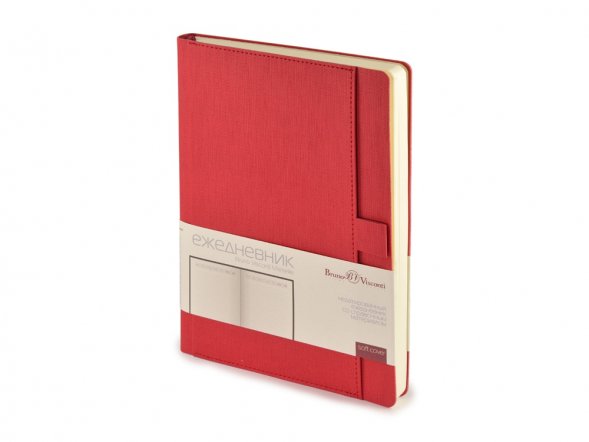 Ежедневник недатированный А5 Marseille, красный 