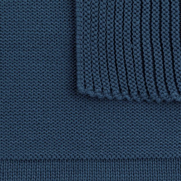 Плед Chess Queen, ver.2, синий меланж 