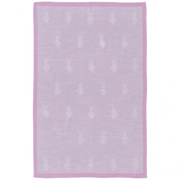 Плед детский с зайками Beastie Toys, розовый 