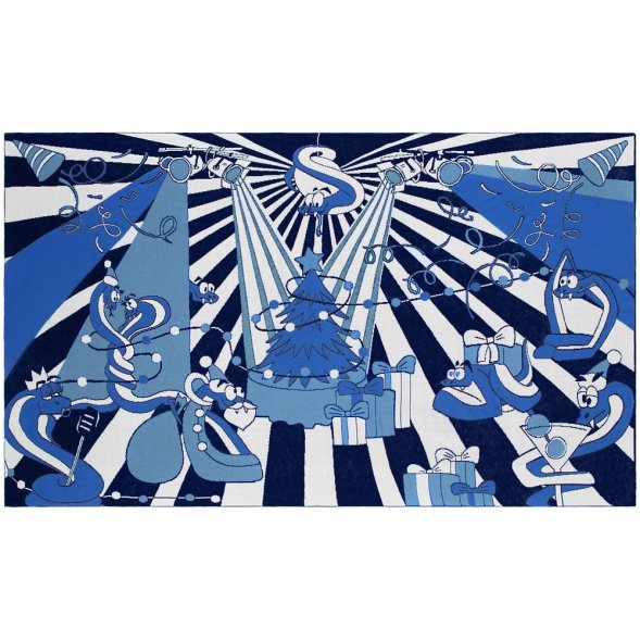 Плед Snake Your Body, синий 