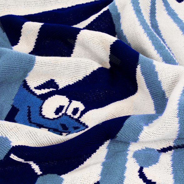 Плед Snake Your Body, синий 