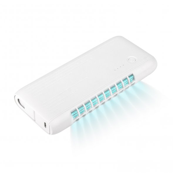 Внешний аккумулятор с встроенной УФ лампой Uno 6000 mAh, белый 
