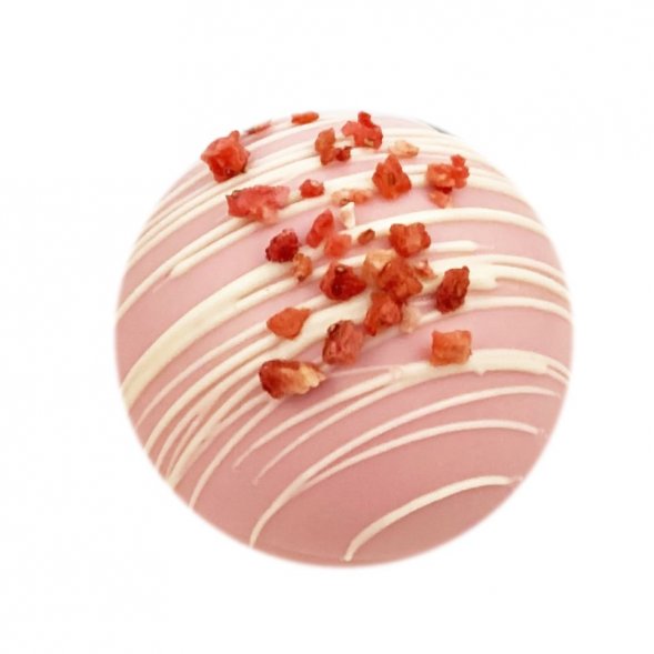 Шоколадная бомбочка «Клубника» 