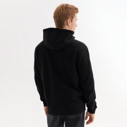 Толстовка на молнии с капюшоном MATEO черная, размер XXXL