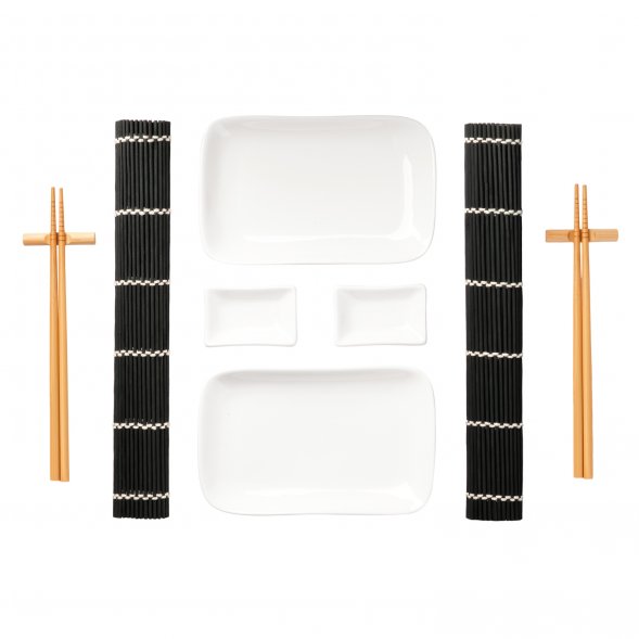 Набор для сервировки суши Tokyo (10 предметов), черный 