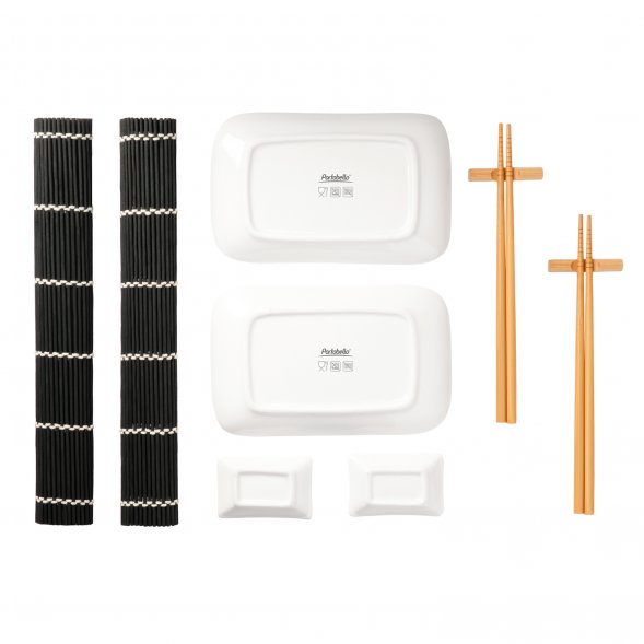 Набор для сервировки суши Tokyo (10 предметов), черный 