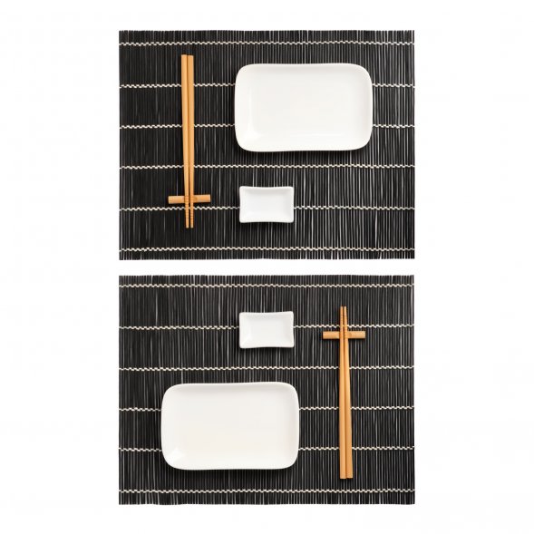 Набор для сервировки суши Tokyo (10 предметов), черный 