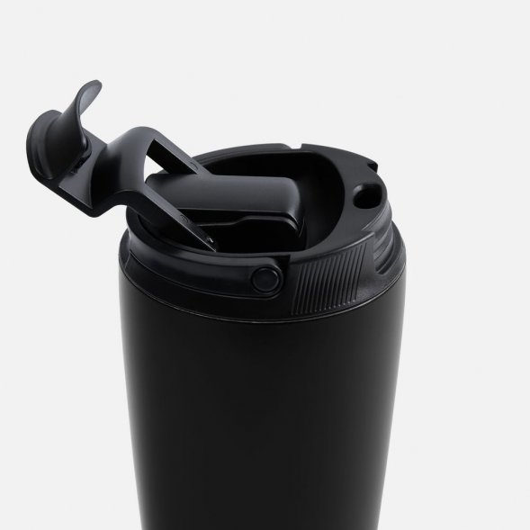 Термостакан с двумя поильниками Duetta, черный 