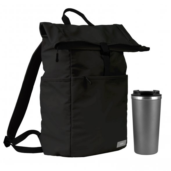 Подарочный набор Palermo, Boston, черный/серый (рюкзак, термокружка) 