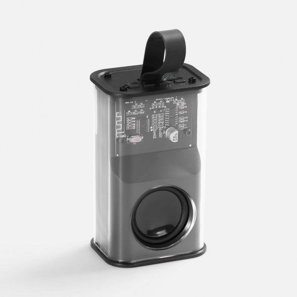 Bluetooth-колонка с подсветкой Groove, серая 