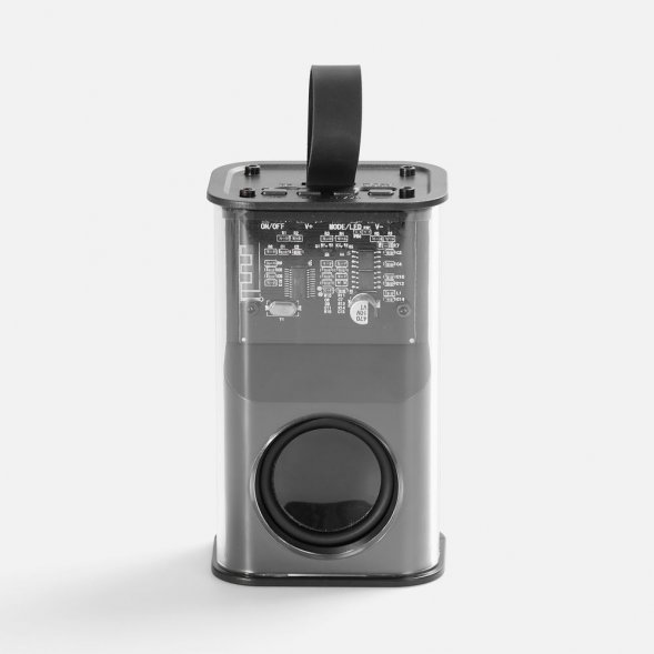 Bluetooth-колонка с подсветкой Groove, серая 