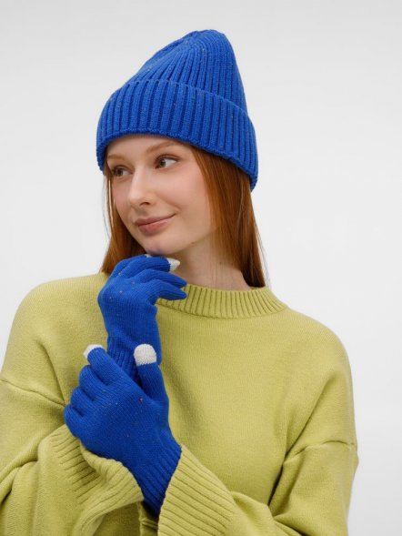 Перчатки сенсорные Spotti Senso, синие 