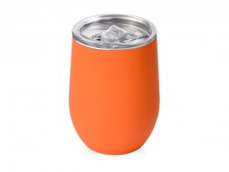 Термокружка Sense Gum, soft-touch, непротекаемая крышка, 370мл, оранжевый (P)