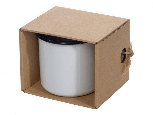 Кружка эмалированная в коробке, белый 