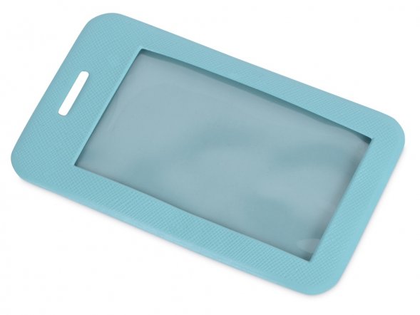 Чехол для пропуска Weekend из ПВХ, голубой 