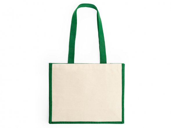 Сумка NANTES из ламинированного джута, бежевый/папоротник 