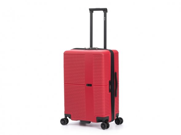 Чемодан TORBER Elton, красный, ABS-пластик, 41 х 28 х 68 см, 64 л 