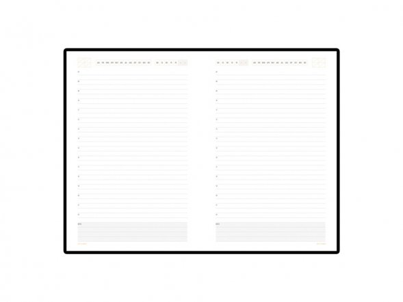 Ежедневник А5 недатированный Mercury, коричневый 