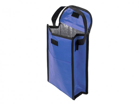Сумка-холодильник Reviver на липучке из нетканого переработанного материала, синий 