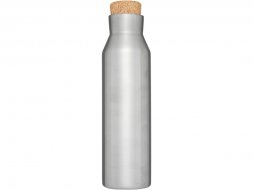 Вакуумная изолированная бутылка с пробкой, серебристый