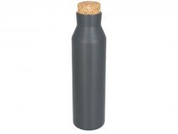 Вакуумная изолированная бутылка с пробкой, серебристый