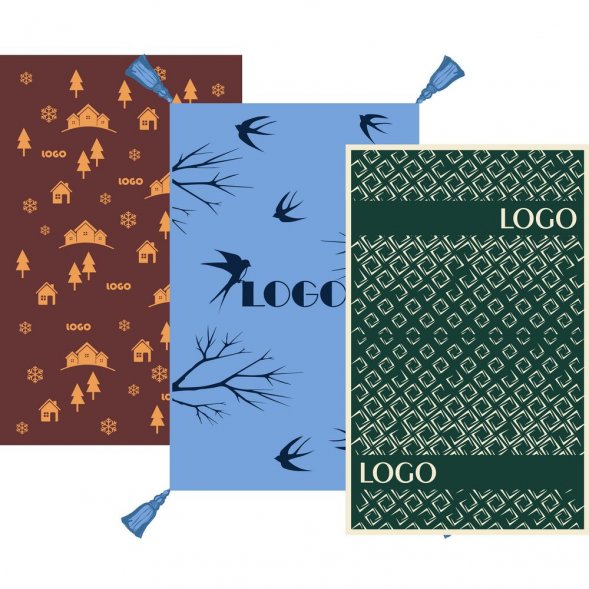 Плед на заказ Tricksy Net Light, S, полушерсть 