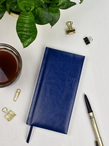 Еженедельник Baza, датированный, синий 