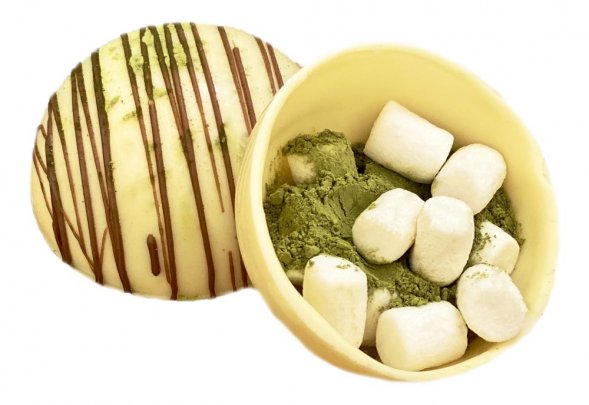 Шоколадная бомбочка «Матча латте» 