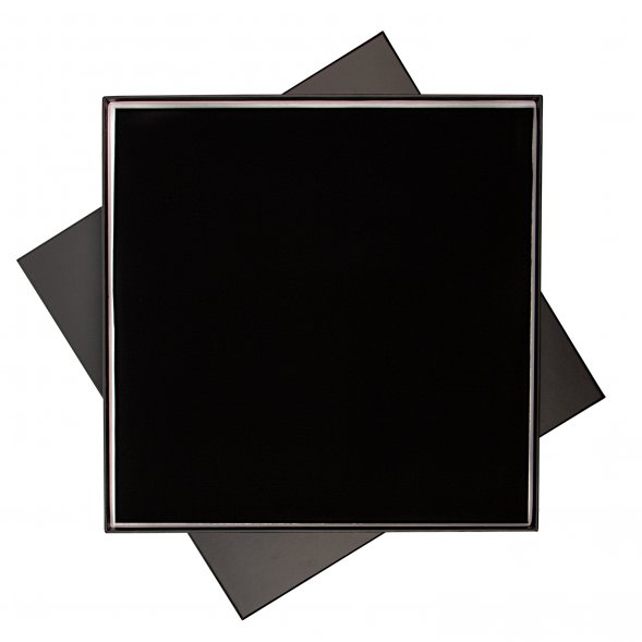 Подарочная коробка с ложементом для ежедневника и ручки, черная 