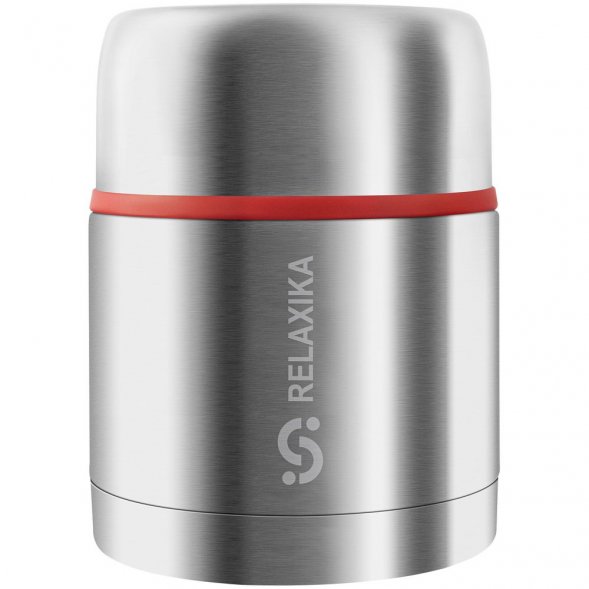 Термос для еды Relaxika 500, в чехле, стальной 
