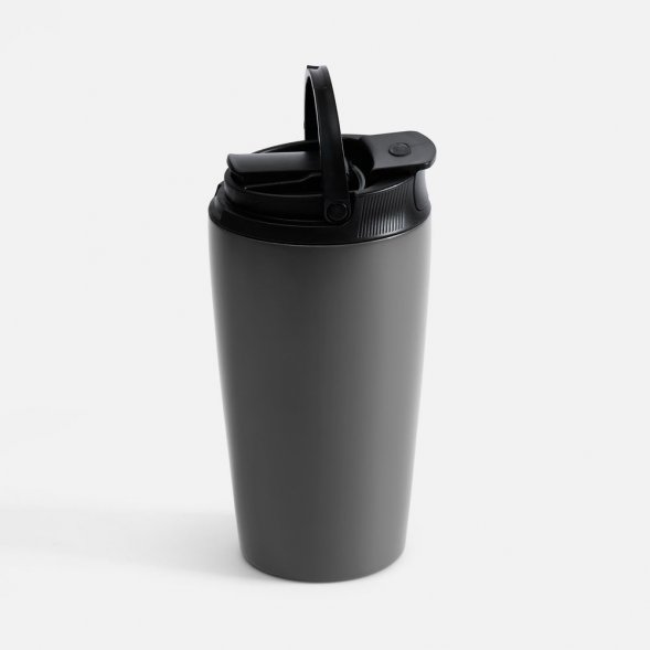 Термостакан с двумя поильниками Duetta, серый 
