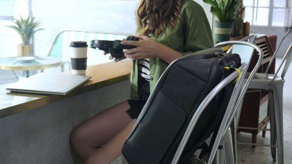 Рюкзак FlipPack, черный с зеленым 