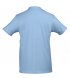 Футболка мужская с контрастной отделкой Madison 170, голубой/белый 
