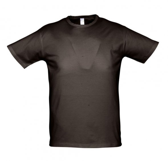 Футболка мужская Milano 190, темно-коричневая (шоколад) 