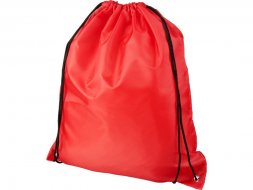 Рюкзак со шнурком Oriole из переработанного ПЭТ, красный